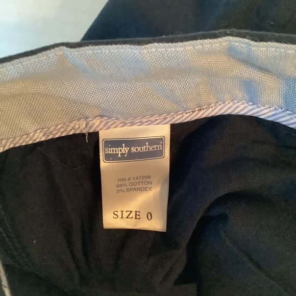 Simply Southern Shorts Navy Size 0 New - Picture 7 of 11